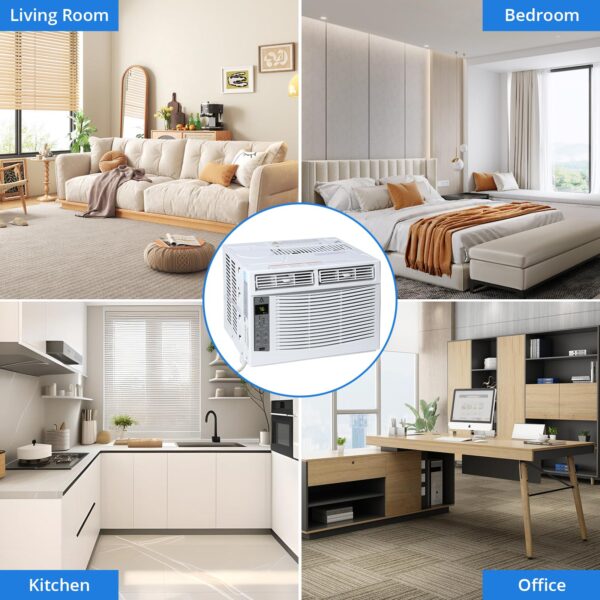 Window Air Conditioner With Reusable Filter & Controls, 6000 BTU 115V~, Suitable for 250 Sq.Ft - Image 14