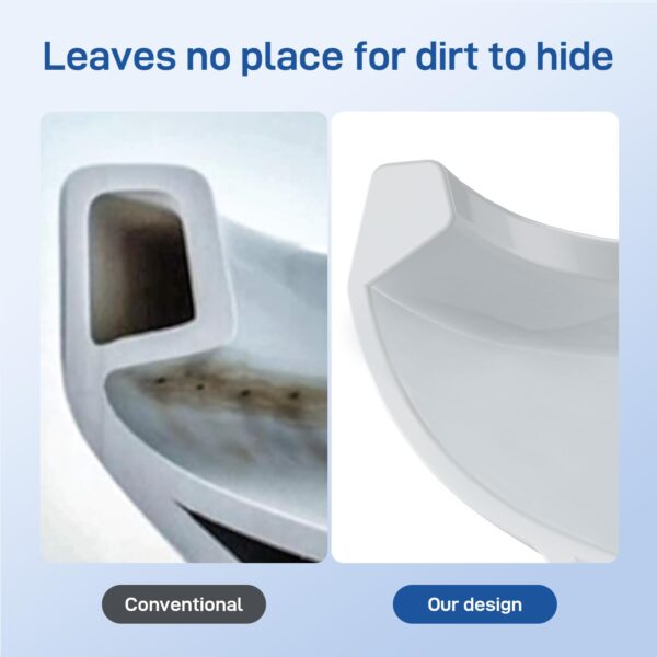 21Toilet, Elongated Toilets for Bathrooms, Two-Piece Toilet with Soft Close Seat, 1.28 Siphonic Flush Toilet with Universal Height ADA Cotton White - Image 12