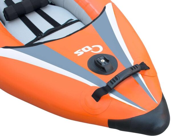 Driftsun Rover 120/220 Inflatable Tandem White-Water Kayak with High Pressure Floor and EVA Padded Seats with High Back Support, Includes Action Cam Mount, Aluminum Paddles, Pump and More - Image 4