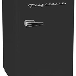 FRIGIDAIRE EFR372-BLACK 3.2 Cu Ft Black Retro Compact Rounded Corner Premium Mini Fridge