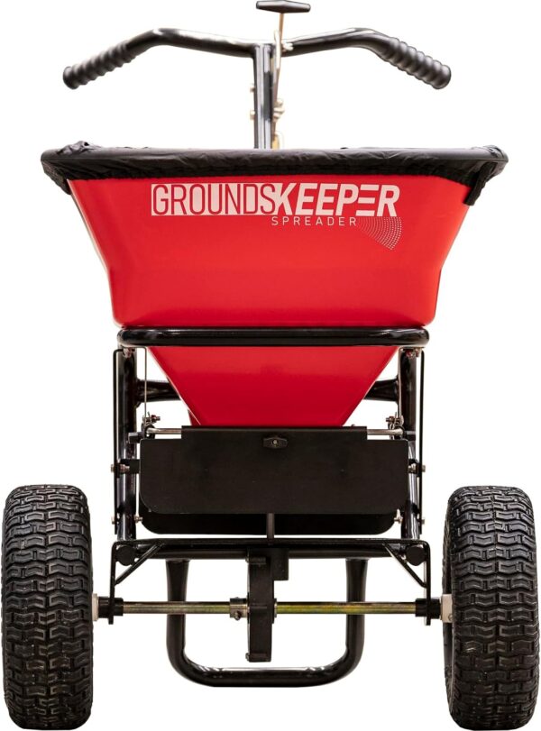 Multi-Purpose Walk Behind Push Spreader 3039632R Grounds Keeper, 100 Pound Capacity, Multi Use Tool for Grass Seed, Salt, De-Icer, Fertilizer and Seeds - Image 2
