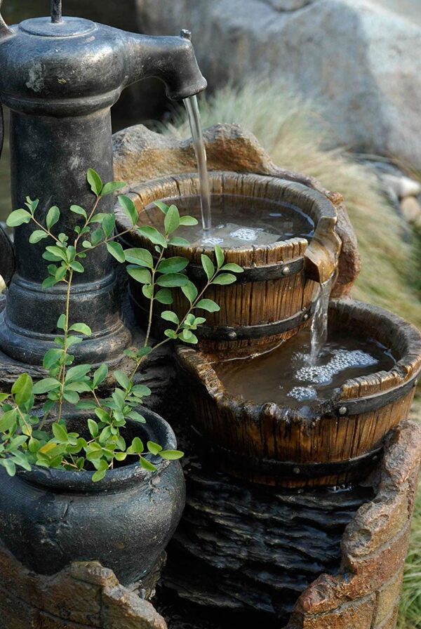 Glenville Water Pump Cascading Water Fountain - Image 2