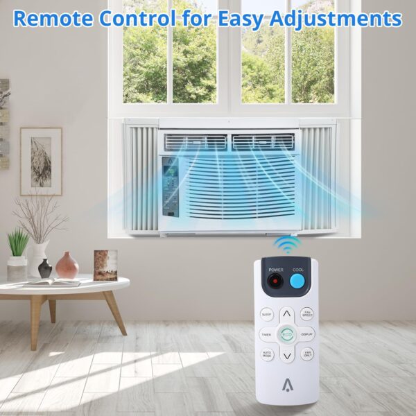 Window Air Conditioner With Reusable Filter & Controls, 6000 BTU 115V~, Suitable for 250 Sq.Ft - Image 10