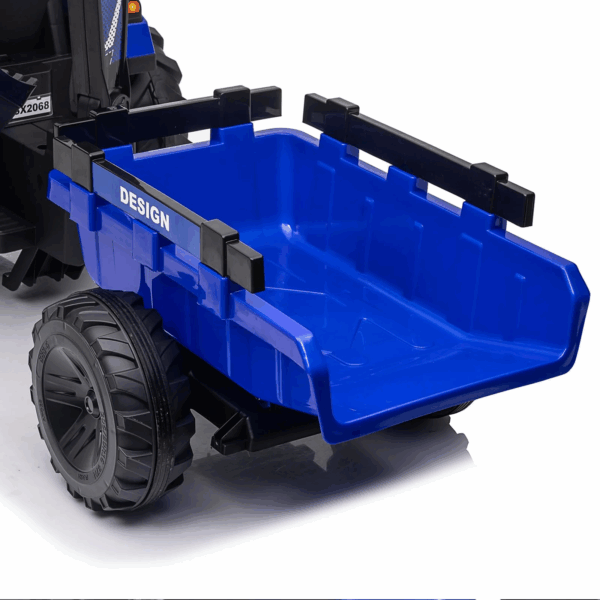 3-in-1 Ride-On Tractor, 24V Electric, Excavator & Bulldozer, Remote Control, LED, Music, USB/Bluetooth max 66 lbs – Bright-blue - Image 20