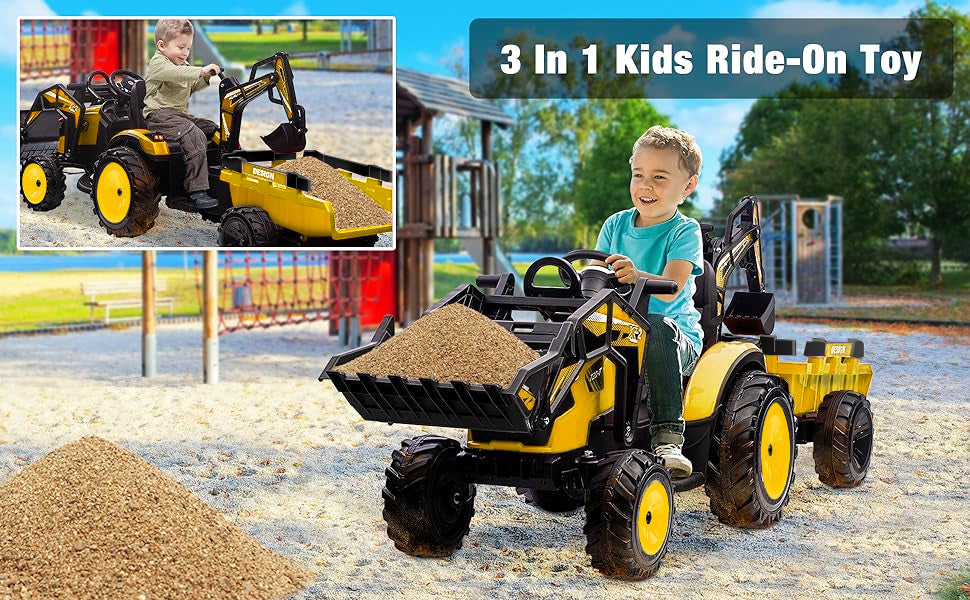 Ride-On Tractor in Action