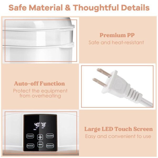 Premium 3-In-1 Baby Bottle Steam Sterilizer And Dryer With LED Monitor - Image 5