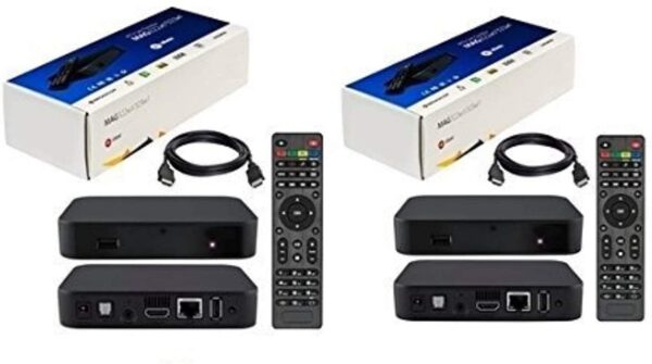 {Package of 2 } IPTV Box + in Built WiFi + HDMI Cable + Remote + Power Adapter - Image 2
