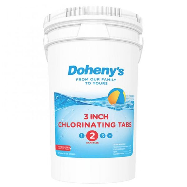Doheny’s 3 in Chlorine Tabs, 50 lb