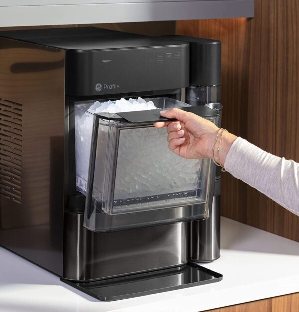 GE Profile Opal 2.0 | Countertop Nugget Ice Maker | Ice Machine with WiFi Connectivity | Smart Home Kitchen Essentials | Black Stainless - Image 5
