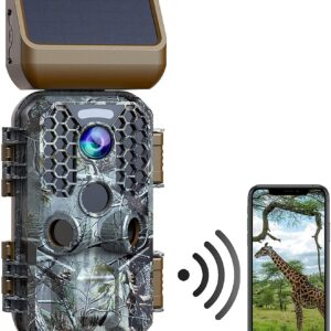 T200 4K 30MP Solar panel Trail Camera with WiFi Bluetooth