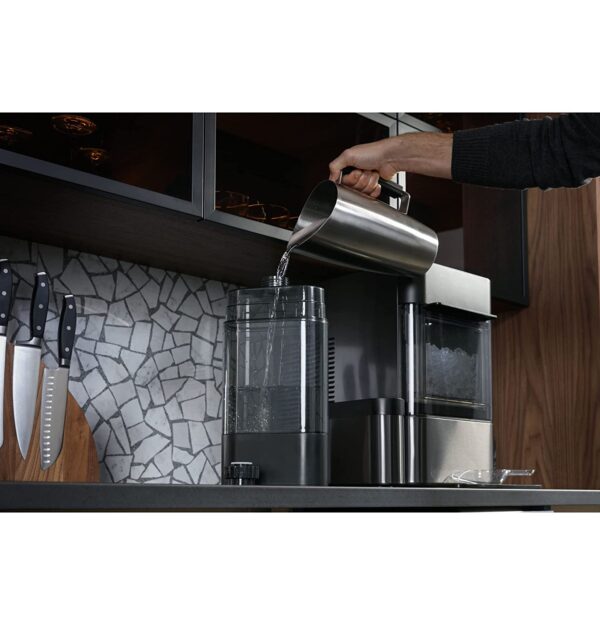 GE Profile Opal 2.0 | Countertop Nugget Ice Maker | Ice Machine with WiFi Connectivity | Smart Home Kitchen Essentials | Black Stainless - Image 7