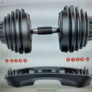 2 (Two) New Adjustable Dumbbells 552, A Pair.