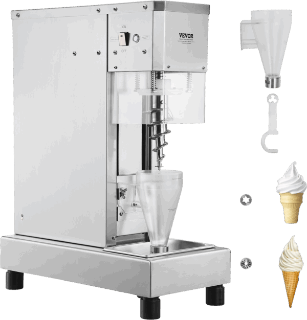 Vevor Ice Cream Blender 750W High Speed Mixer 1740 RPM 304 Stainless Steel New - Image 9