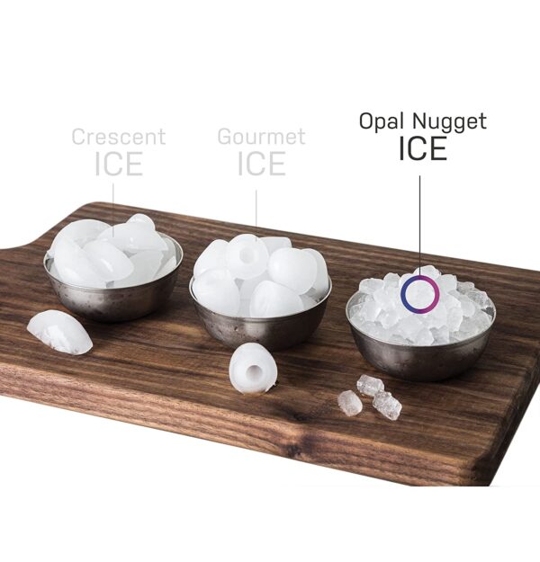 GE Profile Opal 2.0 | Countertop Nugget Ice Maker | Ice Machine with WiFi Connectivity | Smart Home Kitchen Essentials | Black Stainless - Image 10