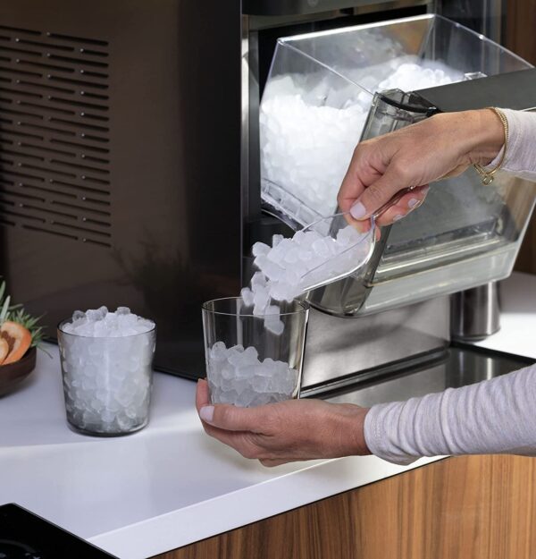 GE Profile Opal 2.0 | Countertop Nugget Ice Maker | Ice Machine with WiFi Connectivity | Smart Home Kitchen Essentials | Black Stainless - Image 6