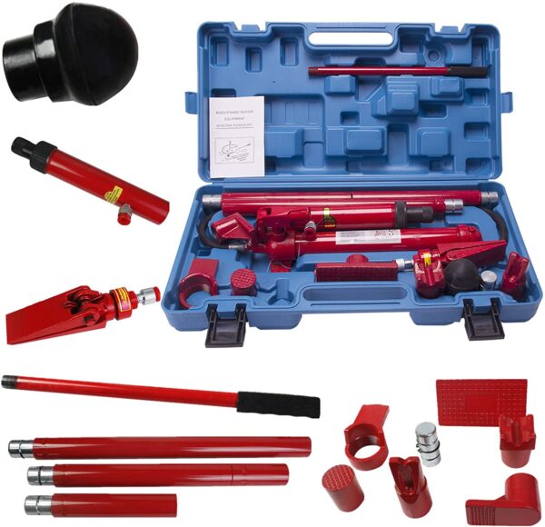 10 Ton Porta Power Hydraulic Jack Repair Kit Auto Shop Air Pump Lift Ram Body Frame Tool Heavy Set - Image 2