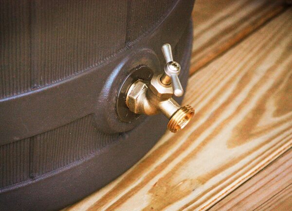 Good Ideas Rain Wizard 50 Gallon Plastic Outdoor Home Rain Barrel Water Storage Collector - Image 8