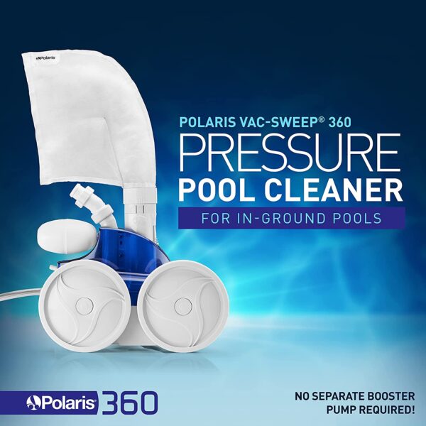 Polaris Vac-Sweep 360 Pressure Inground Pool Cleaner, Triple Jet Powered - Image 2