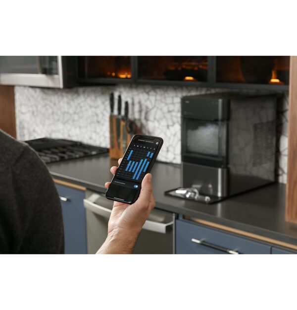 GE Profile Opal 2.0 | Countertop Nugget Ice Maker | Ice Machine with WiFi Connectivity | Smart Home Kitchen Essentials | Black Stainless - Image 4