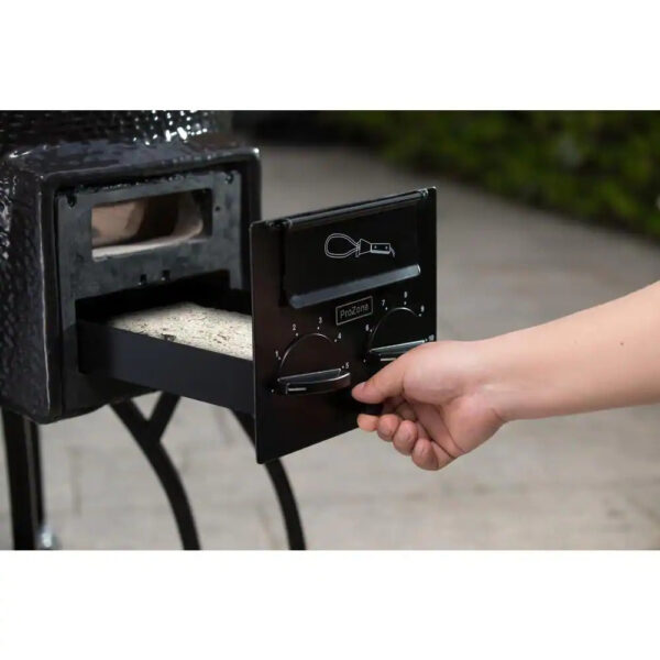 Grills 22 in. Kamado Pro Ceramic Charcoal Grill with Grill Cover - Image 9