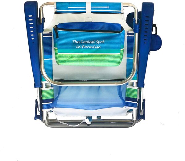 2019 2 Backpack Beach Chairs with Storage Pouch and Towel Bar - Image 5