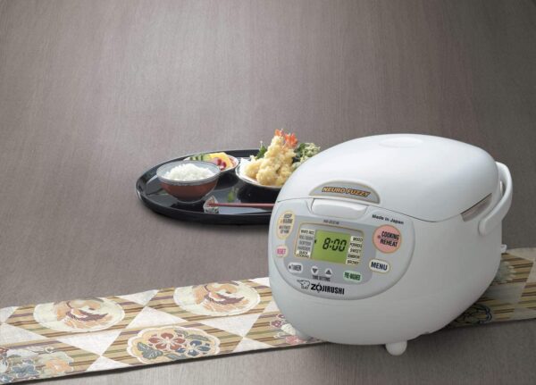 Zojirushi, Made in Japan Neuro Fuzzy Rice Cooker, 5.5-Cup, Premium White - Image 9