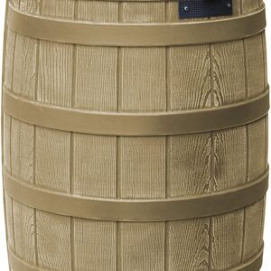 Good Ideas Rain Wizard 50 Gallon Plastic Outdoor Home Rain Barrel Water Storage Collector