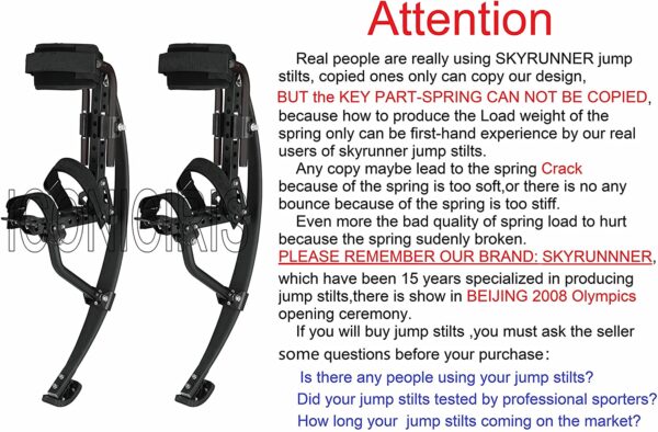 2018 New Model Jumping Stilts POGO Stilts Kangaroo Shoes Bouncing Spring Stilts Men Women Fitness Exercise Black - Image 5