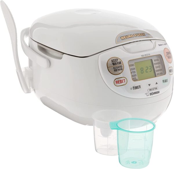 Zojirushi, Made in Japan Neuro Fuzzy Rice Cooker, 5.5-Cup, Premium White - Image 2