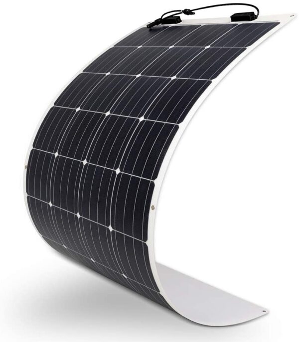 160 Watt 12 Volt Extremely Flexible Monocrystalline Solar Panel – Ultra Lightweight, Ultra Thin, Up to 248 Degree Arc, for RV, Boats, Roofs, Uneven Surfaces - Image 2