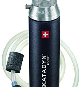 Katadyn Pocket Water Filter, Long Lasting for Personal or Small Group Camping, Backpacking or Emergency Preparedness