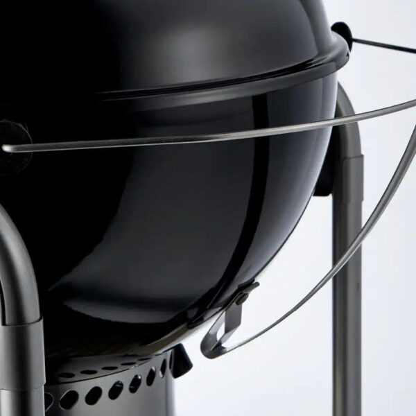 22 in. Performer Charcoal Grill in Black with Built-In Thermometer and Storage Rack - Image 6