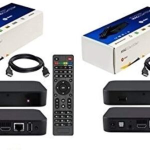 {Package of 2 } IPTV Box + in Built WiFi + HDMI Cable + Remote + Power Adapter