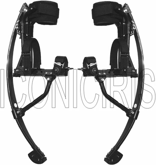 2018 New Model Jumping Stilts POGO Stilts Kangaroo Shoes Bouncing Spring Stilts Men Women Fitness Exercise Black - Image 4