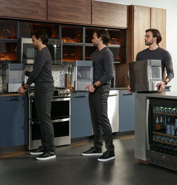 GE Profile Opal 2.0 | Countertop Nugget Ice Maker | Ice Machine with WiFi Connectivity | Smart Home Kitchen Essentials | Black Stainless - Image 20