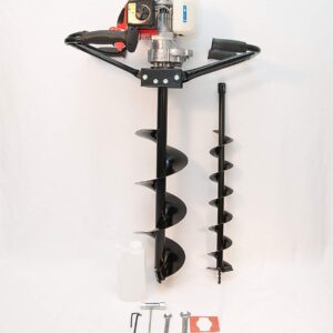 2 Man Hand Held Post Hole Digger / Earth Auger w/ 6 & 10 Bits 63 cc 3 hp EPA