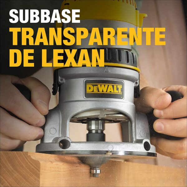 DEWALT Router, Fixed Base, 1-3/4-HP (DW616) , Yellow - Image 4