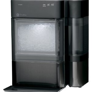 GE Profile Opal 2.0 | Countertop Nugget Ice Maker | Ice Machine with WiFi Connectivity | Smart Home Kitchen Essentials | Black Stainless