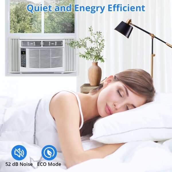 Window Air Conditioner With Reusable Filter & Controls, 6000 BTU 115V~, Suitable for 250 Sq.Ft - Image 12